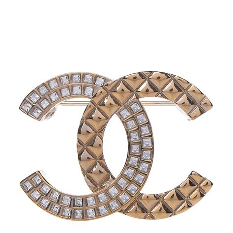 chanel crystal baguette brooch|chanel quilted brooch.